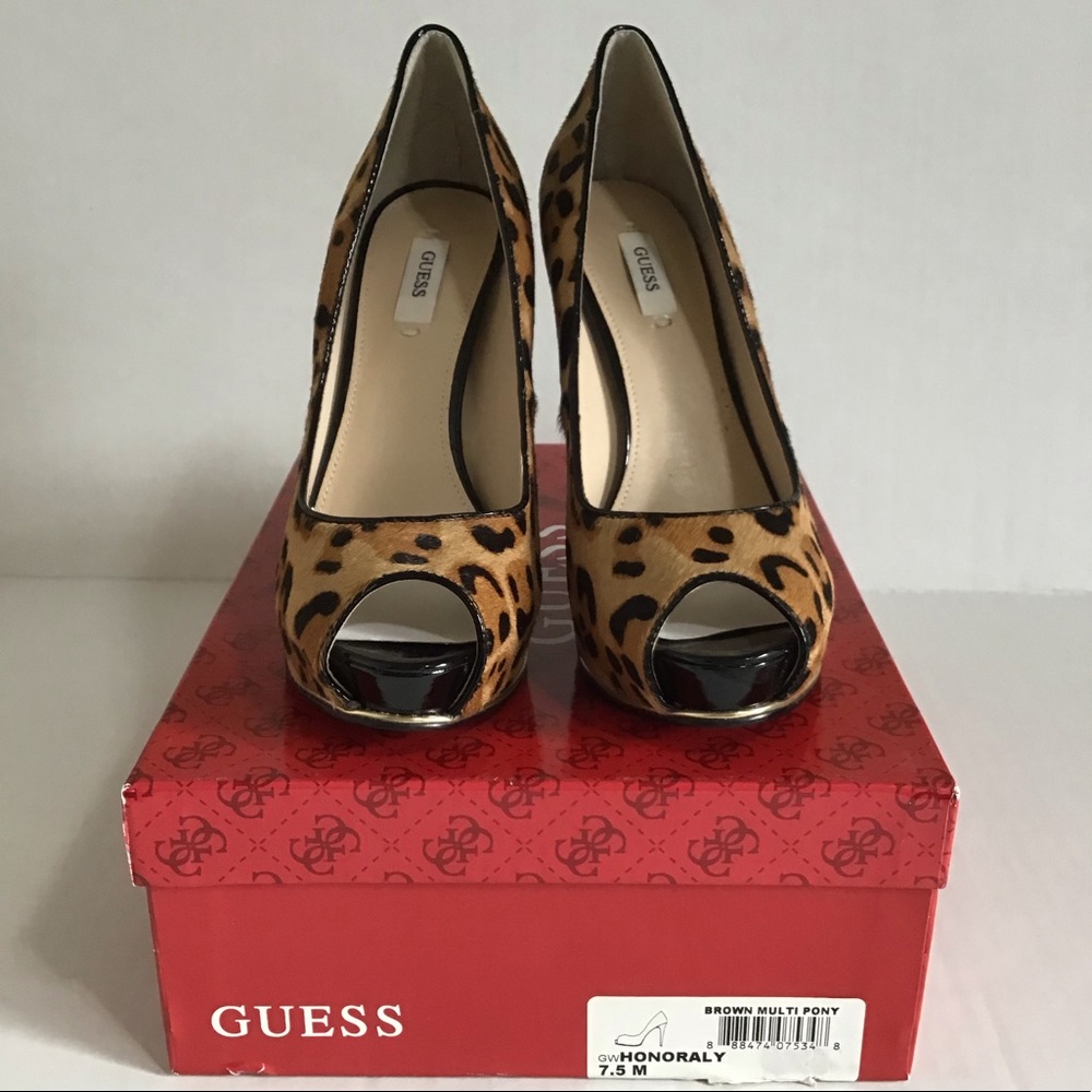 Women’s High Heels | Guess Honoraly Pony-Style Calfskin Sz 7.5 8.5 9.5 Stilettoo